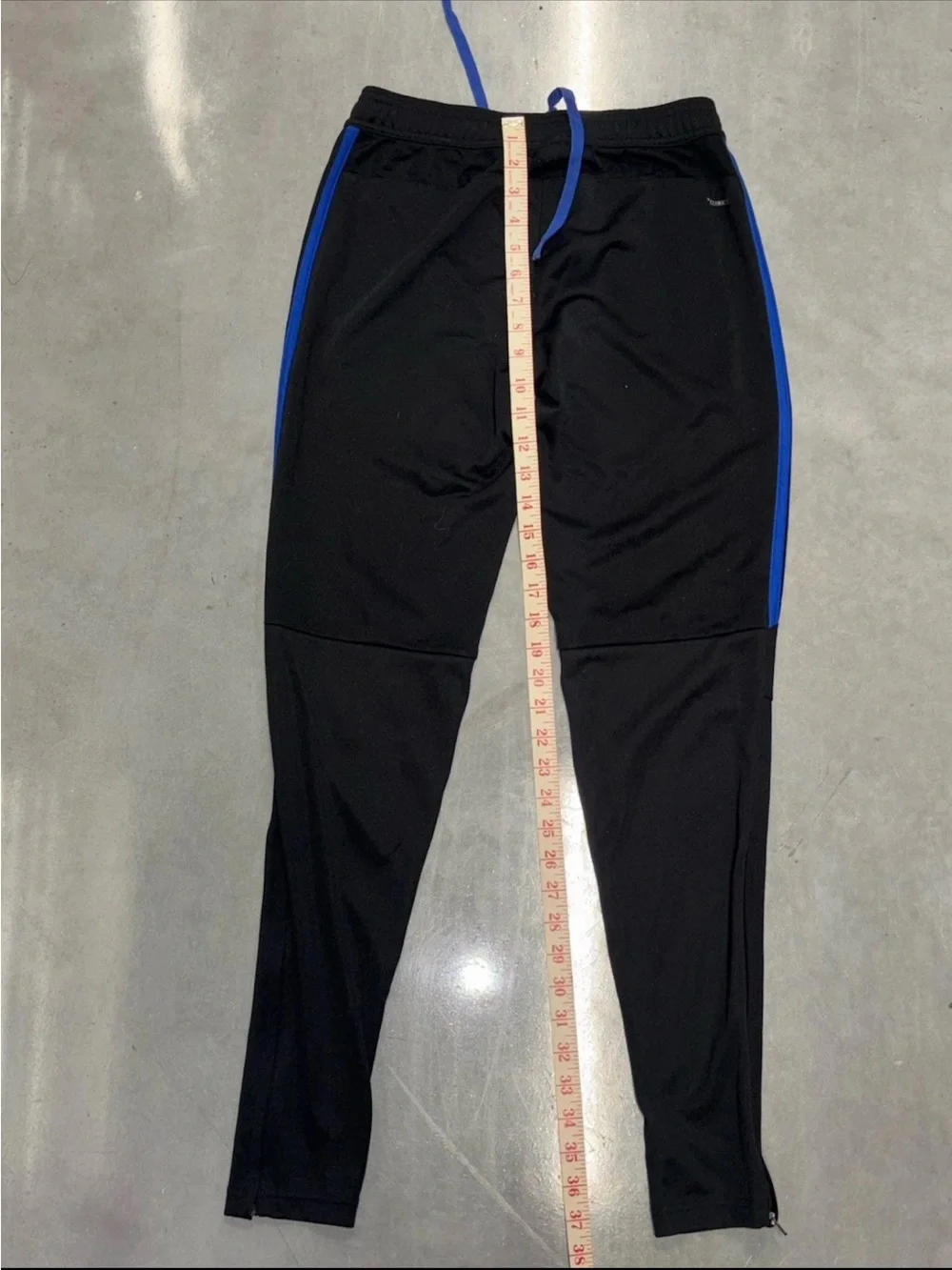 Adidas Tiro Climacool Mens SZ.XS Track Pants Red White Blue Stripes Zip Ankle